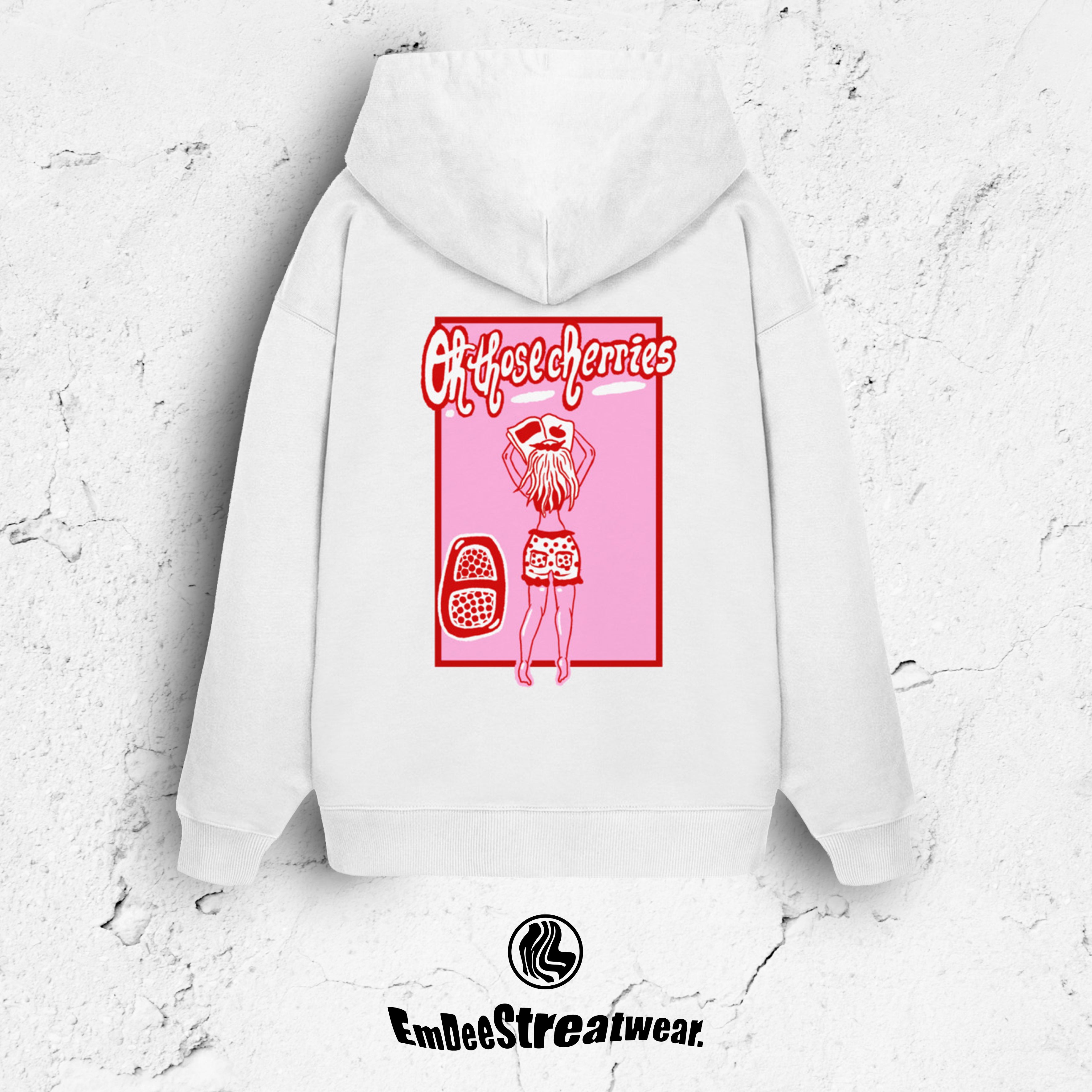 Oh, those cherries - Unisex Oversized Organic Hoodie