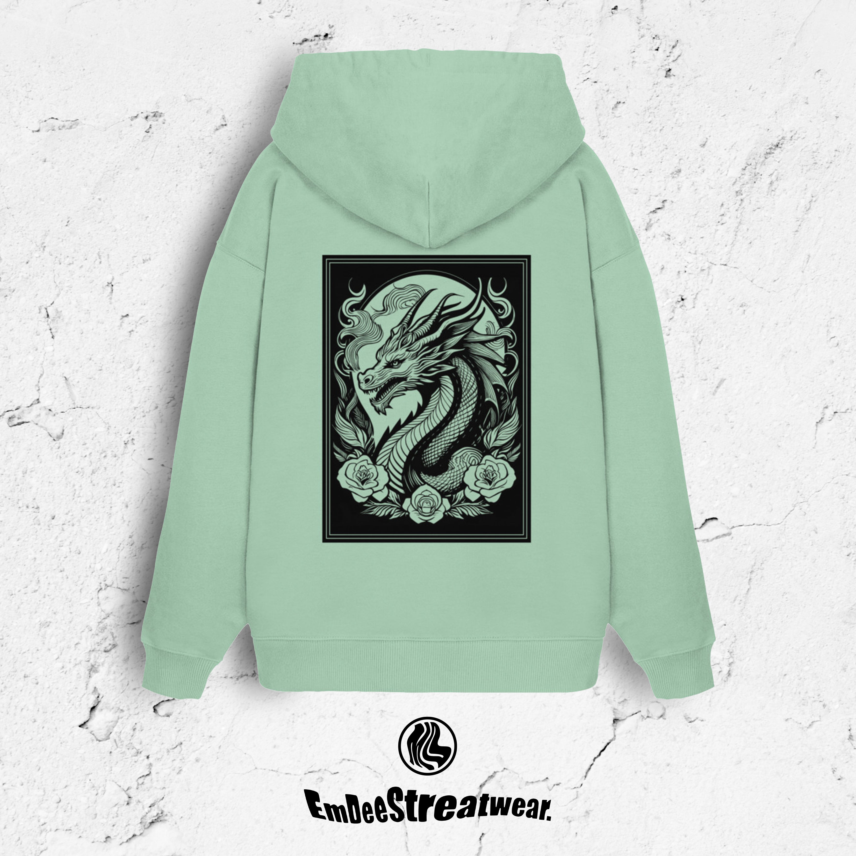 The Dragon - Unisex Oversized Organic Hoodie