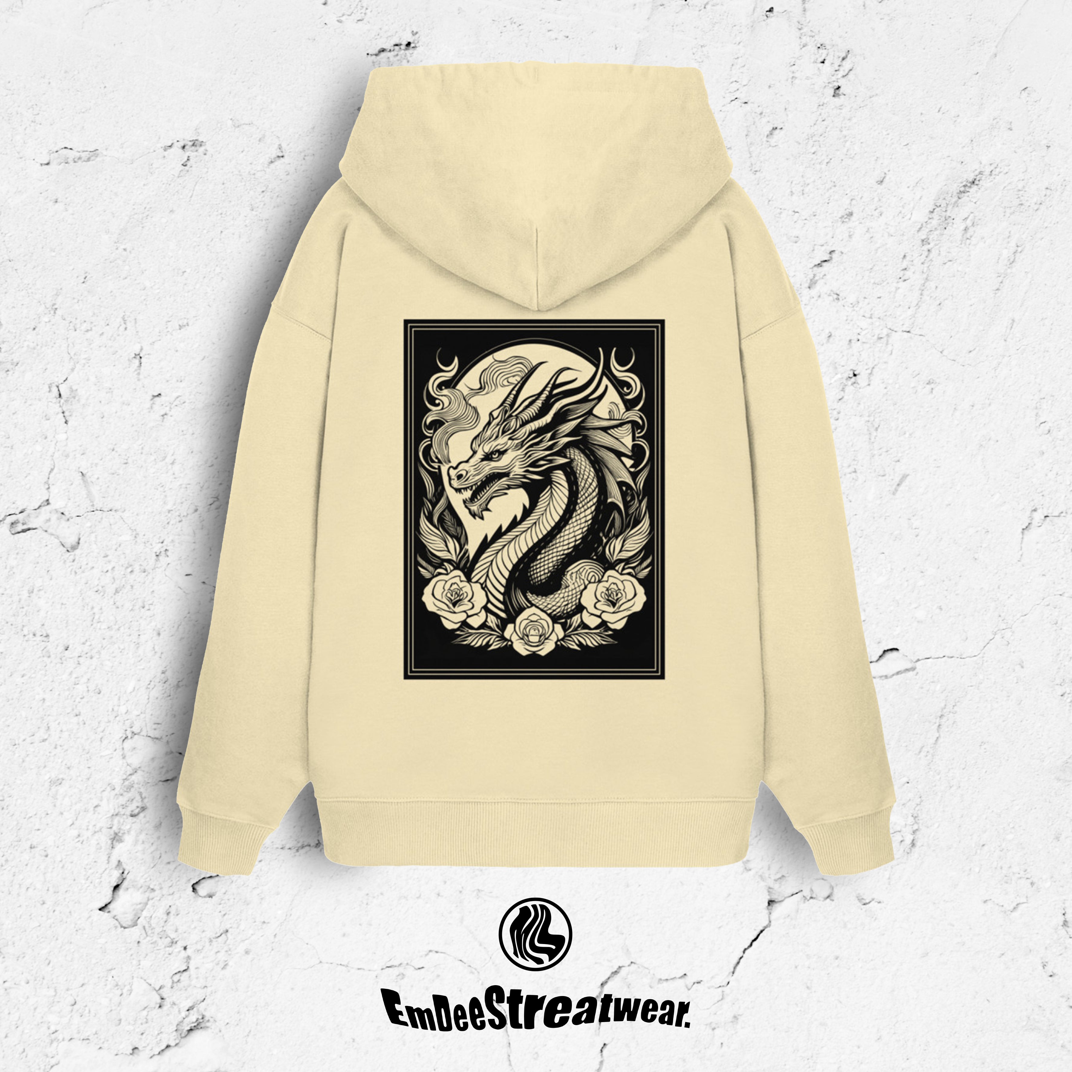 The Dragon - Unisex Oversized Organic Hoodie