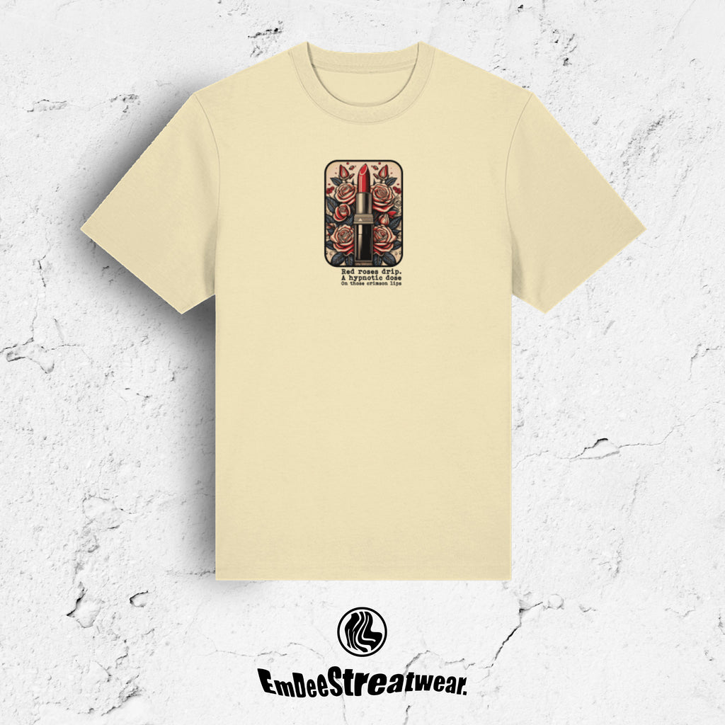 Crimson Lips - Organic Heavyweight T-Shirt