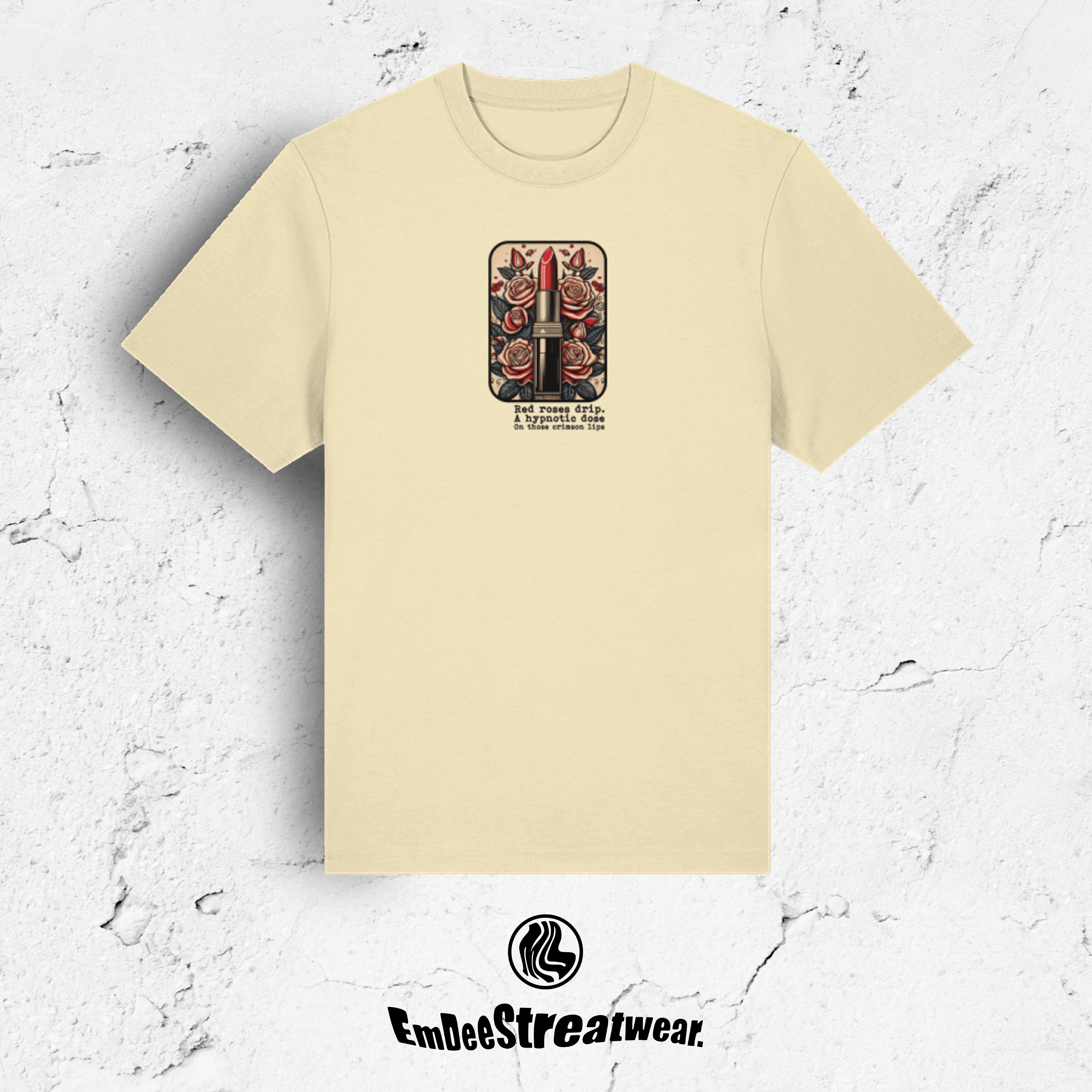 Crimson Lips - Organic Heavyweight T-Shirt