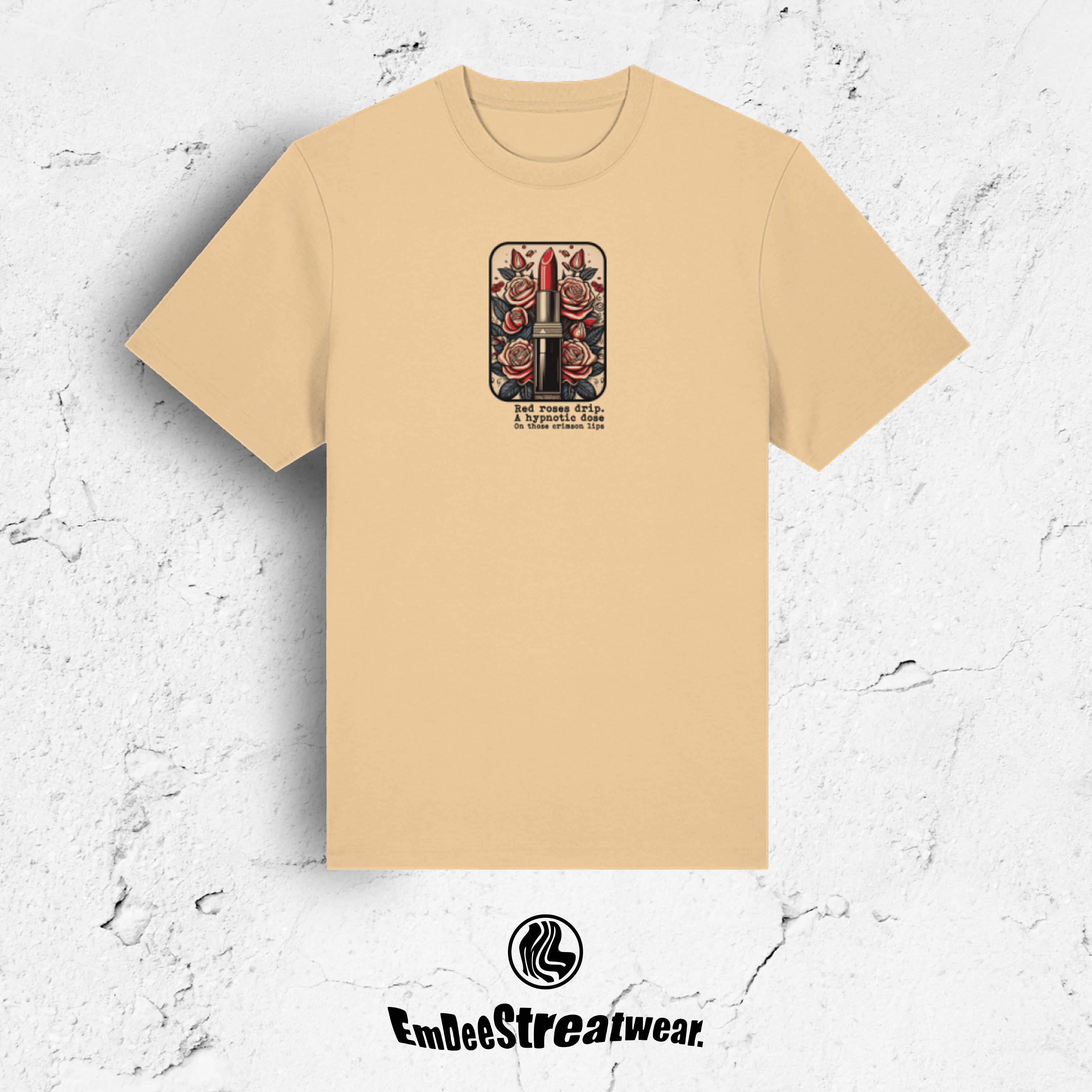 Crimson Lips - Organic Heavyweight T-Shirt