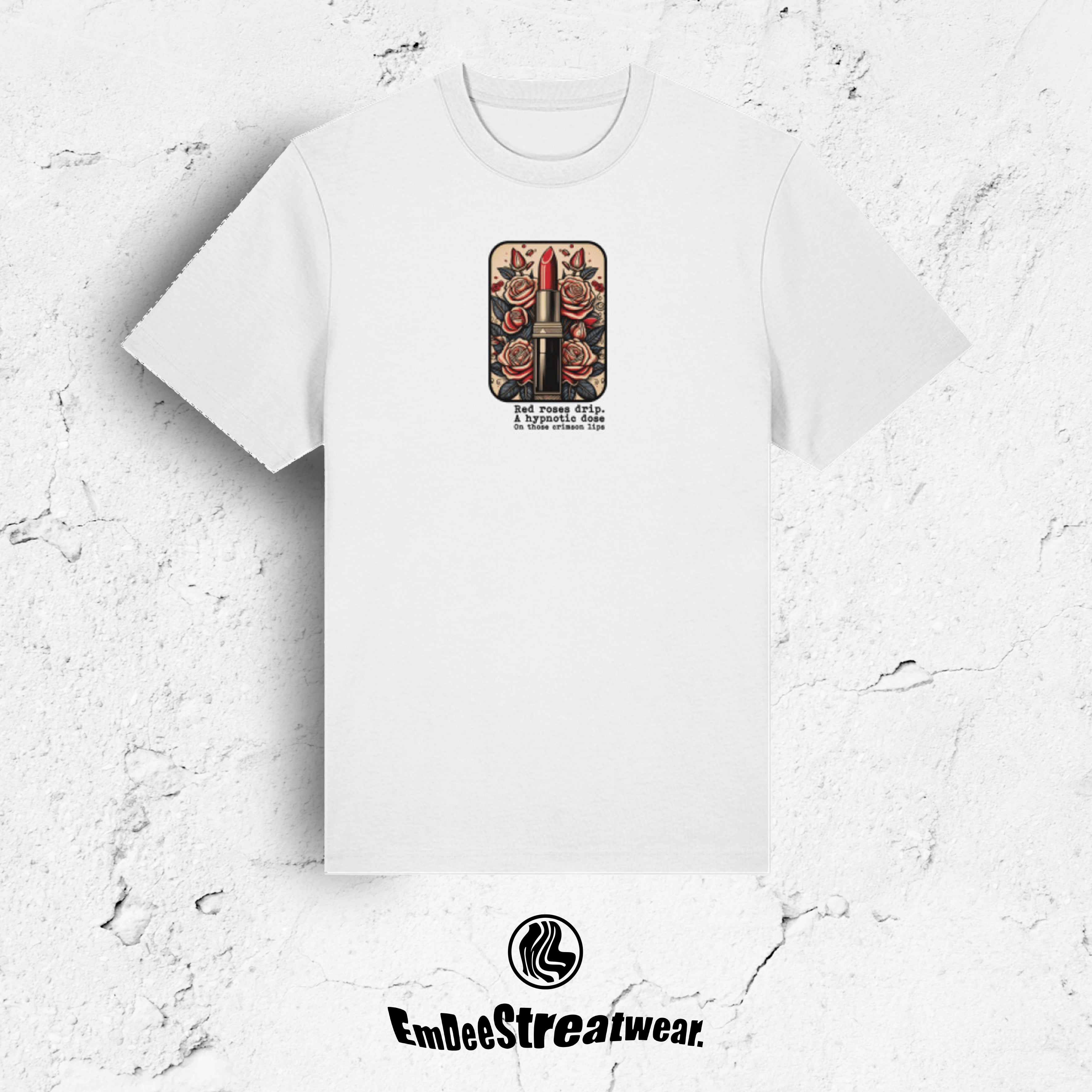 Crimson Lips - Organic Heavyweight T-Shirt