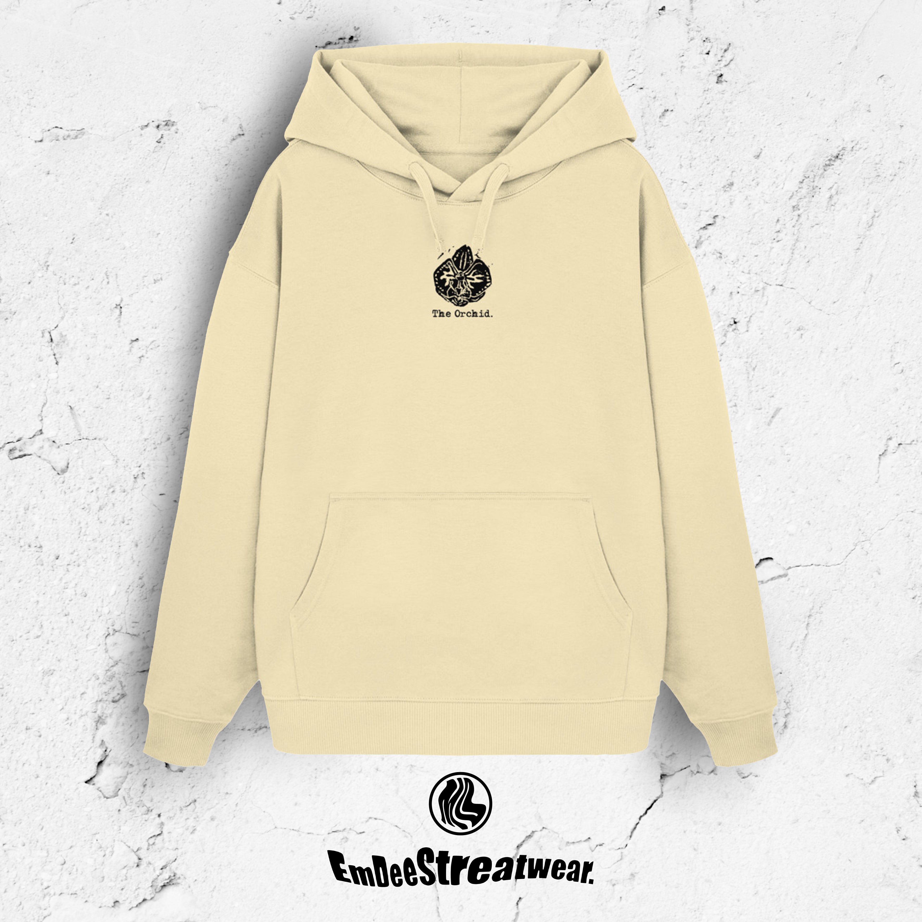 The Orchid - Unisex Oversized Organic Hoodie - Beige