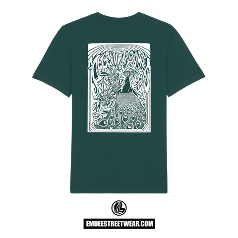 Deceiving Eyes - Botanics Organic T-Shirt | Glazed Green