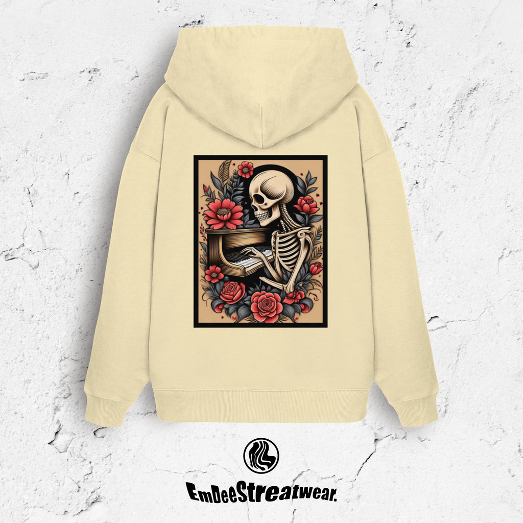 The Piano Player - Unisex Oversized Organic Hoodie