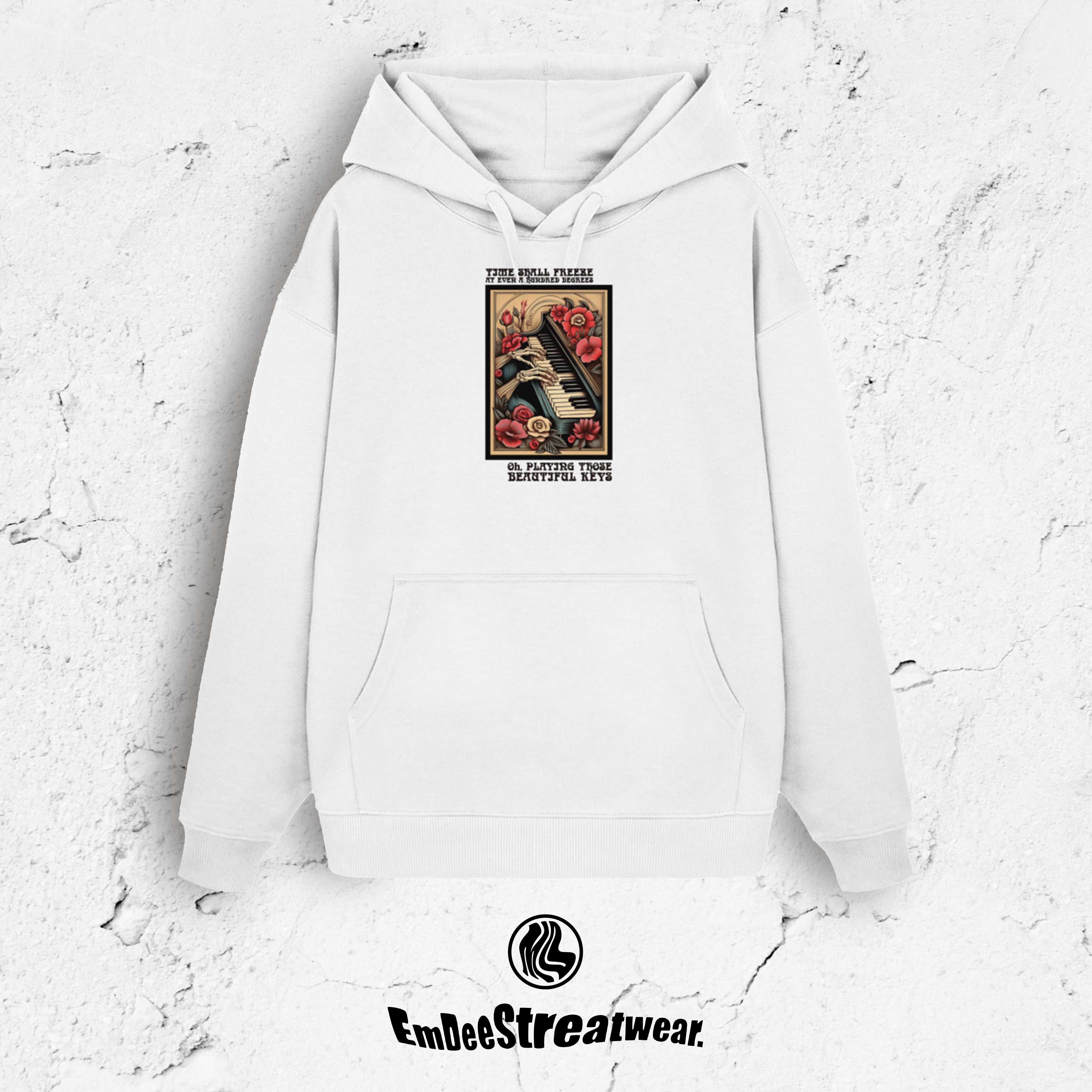 The Piano Player - Unisex Oversized Organic Hoodie