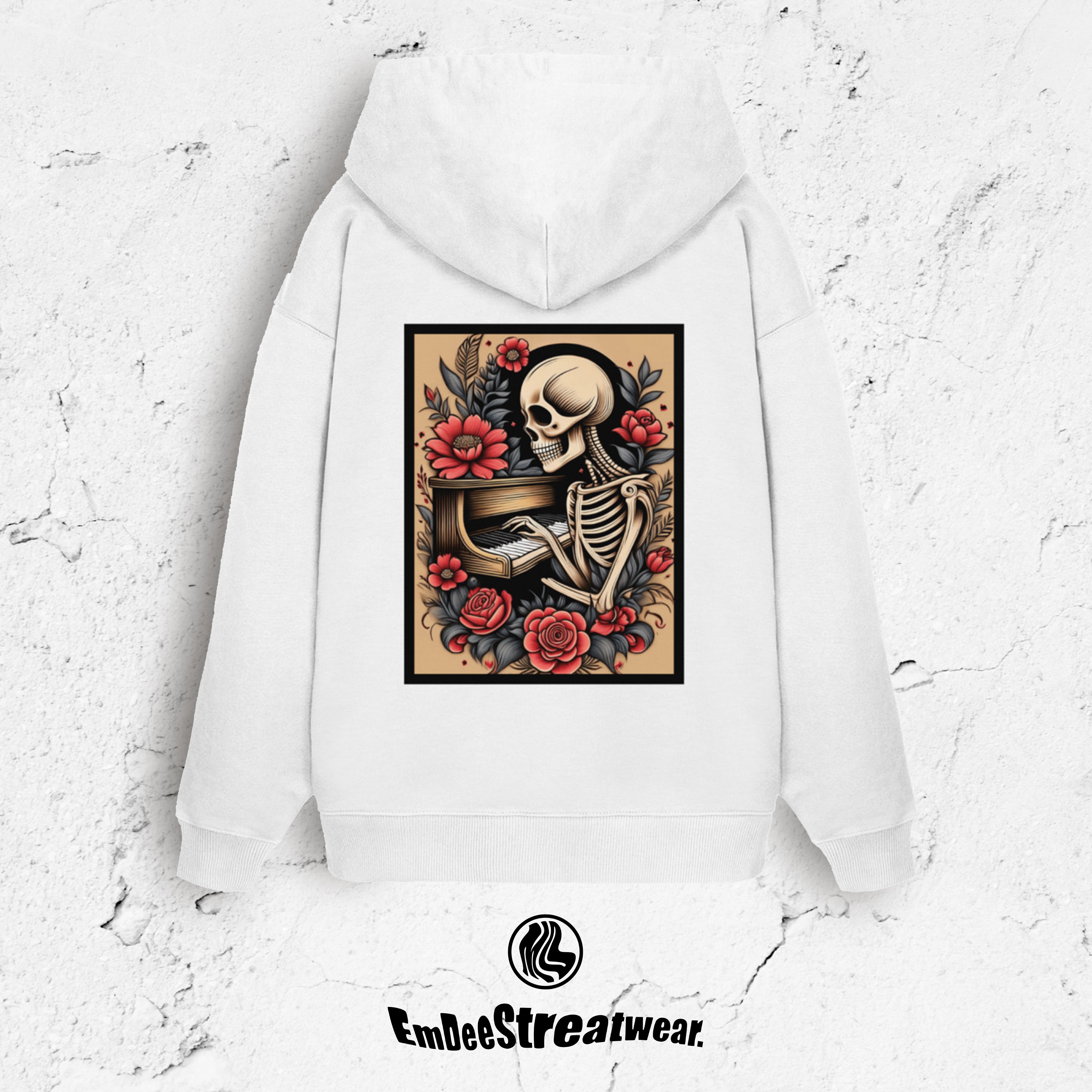 The Piano Player - Unisex Oversized Organic Hoodie