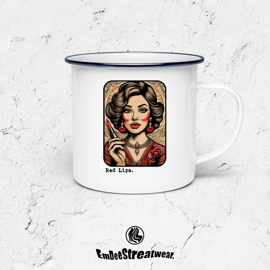 Crimson Lips Mug - Stainless Steel Mug