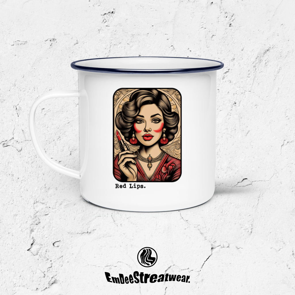 Crimson Lips Mug - Stainless Steel Mug