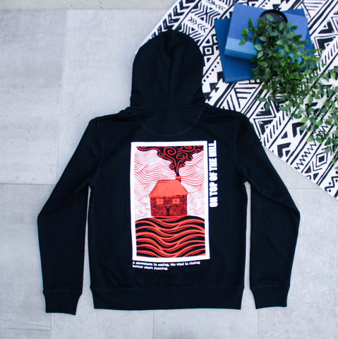 On Top Of The Hill Hoodie - Black